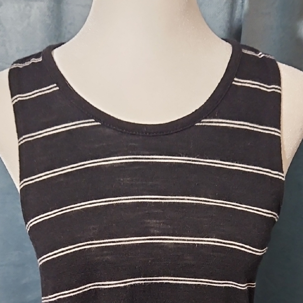 3 for $13.00! Madewell Black Crew Neck Sleeveless Midi Sundress EUC-Size Medium - Picture 4 of 4